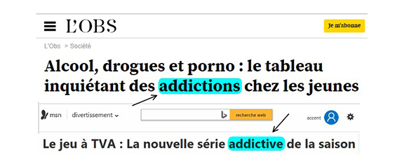 « Addiction » - Anglicisme ou pas?